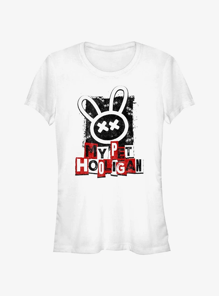My Pet Hooligan Punk Bunny Graffiti Girls T-Shirt