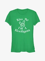 My Pet Hooligan Kiss Me I'm A Girls T-Shirt