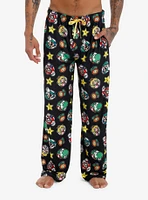 Super Mario Character Icon Pajama Pants