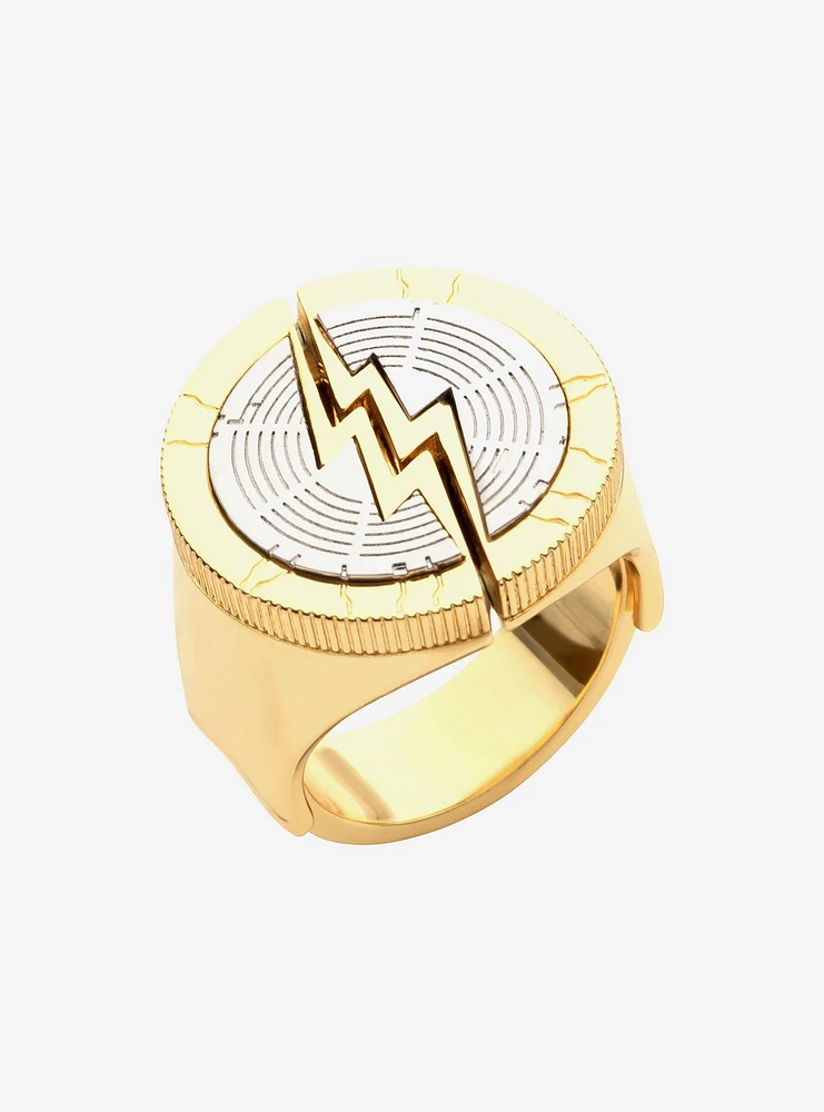 DC Comics The Flash Gold IP Slides Open Ring