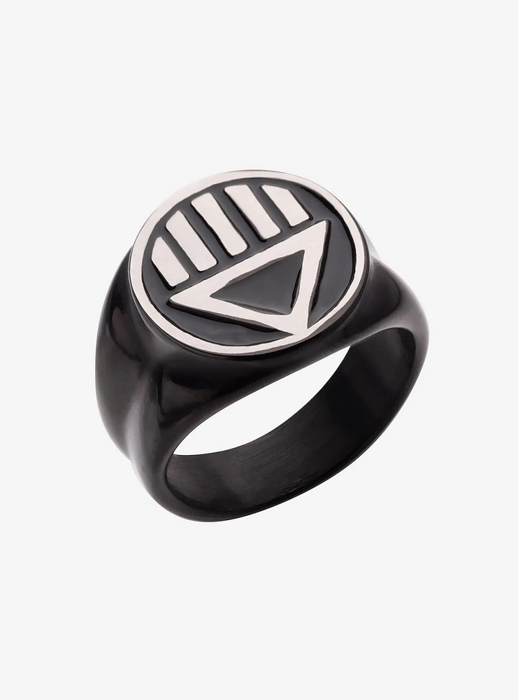 DC Comics Green Lantern "Death" Symbol Ring