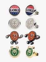 Marvel Loki TVA Stud Earrings Set