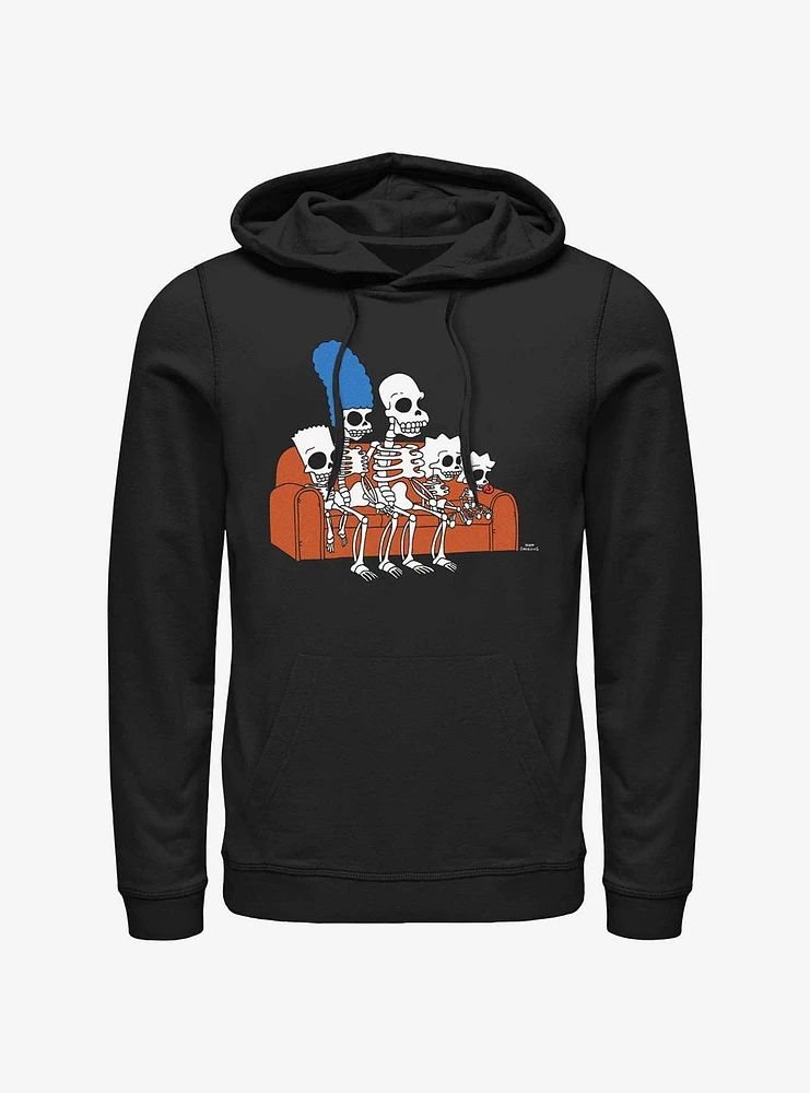 The Simpsons Skeleton Family Couch Hoodie