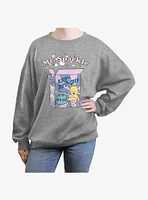 The Simpsons Mr. Sparkle Box Girls Oversized Sweatshirt