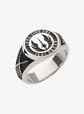 Star Wars Steel Obi-Wan Jedi Order Class Ring