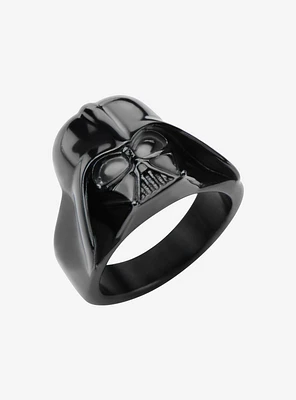 Star Wars Black Plated 3D Darth Vader Ring