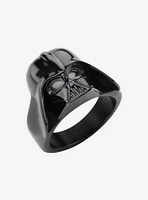 Star Wars Black Plated 3D Darth Vader Ring