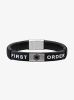 Star Wars Episode VII: The Force Awakens First Order Logo Leather Bracelet