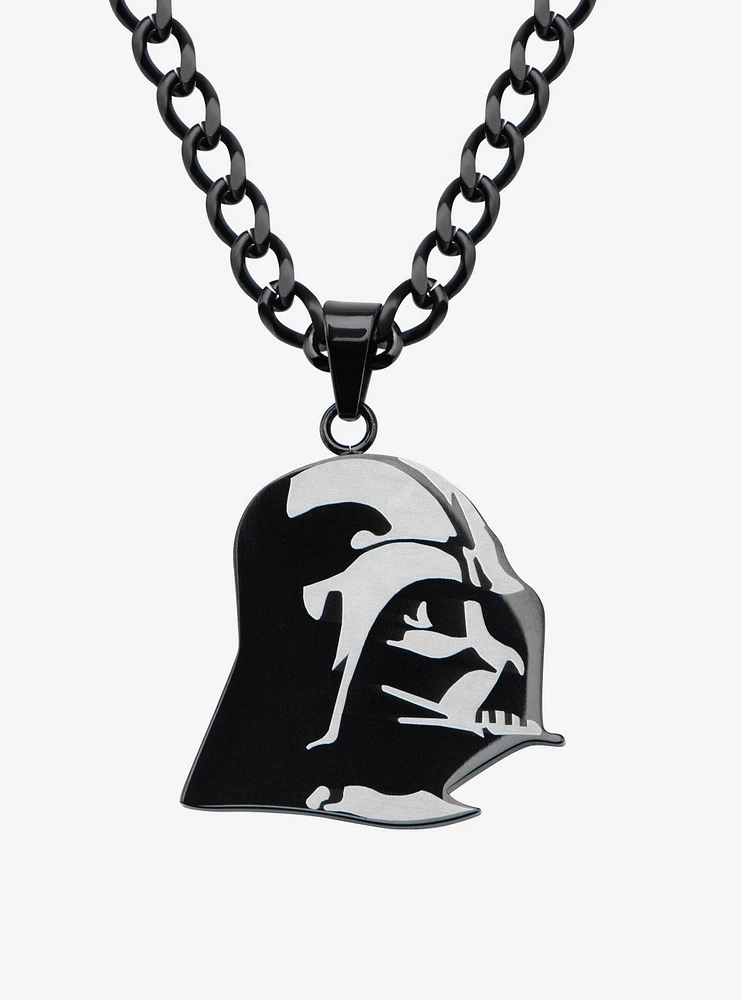 Star Wars Etched Darth Vader Pendant Necklace