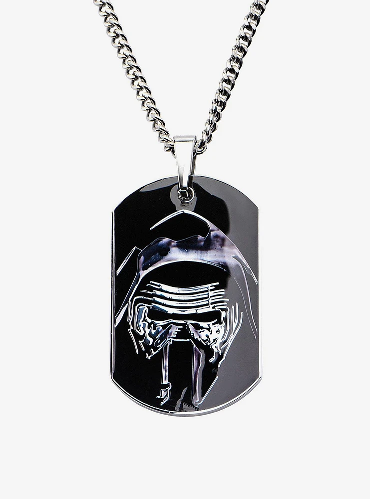 Star Wars Episode VII: The Force Awakens Kylo Ren Dog Tag Pendant Necklace