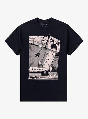 Minecraft Creeper Manga T-Shirt