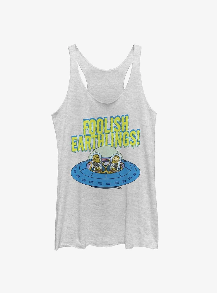 The Simpsons Foolish Earthlings Girls Tank