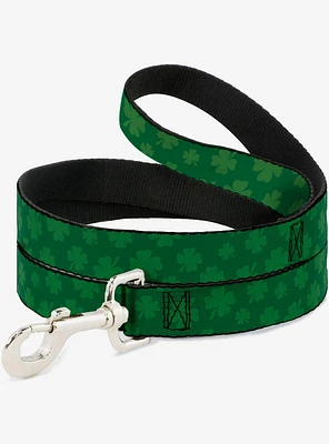 St. Patrick's Day Clovers Scattered Green Dog Leash