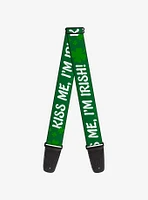 Kiss Me I'm Irish Clovers Guitar Strap