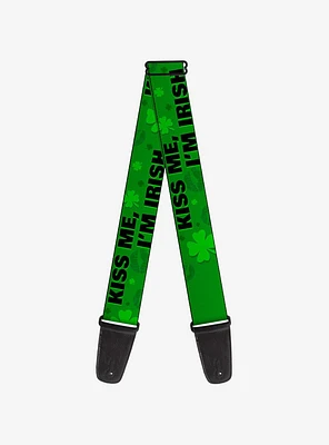 Kiss Me I'm Irish Clovers Kisses Guitar Strap