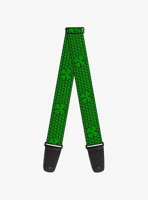 St. Patrick's Day Clovers Guitar Strap