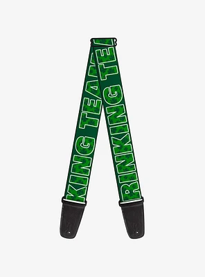 St. Patrick's Day Drinking Team Shamrocks Black Guitar Strap