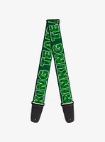 St. Patrick's Day Drinking Team Shamrocks Black Guitar Strap