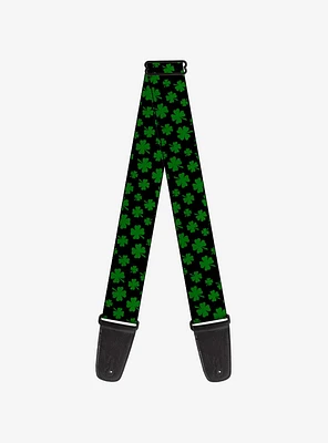 St. Patrick's Day Clovers Scattered Guitar Strap