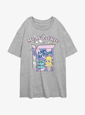 The Simpsons Mr. Sparkle Box Girls Oversized T-Shirt