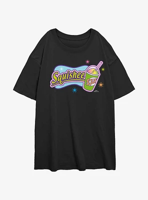 The Simpsons Squishee Logo Girls Oversized T-Shirt