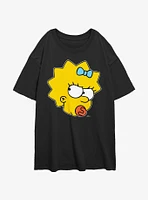 The Simpsons Sassy Maggie Girls Oversized T-Shirt