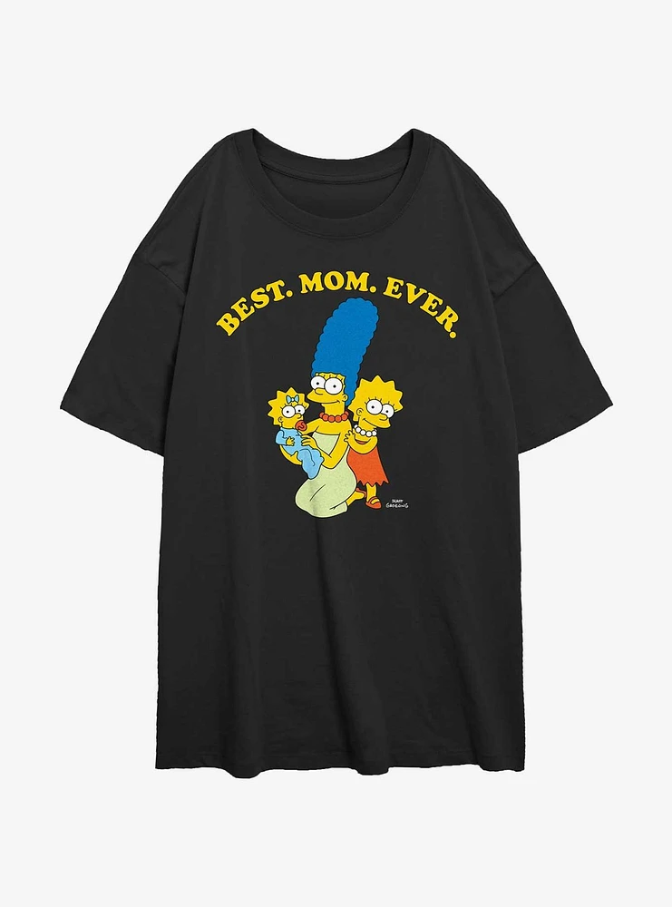 The Simpsons Marge Best. Mom. Ever. Girls Oversized T-Shirt