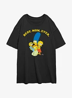 The Simpsons Marge Best. Mom. Ever. Girls Oversized T-Shirt