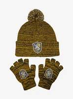 Harry Potter Hufflepuff Marled Glove & Beanie Set