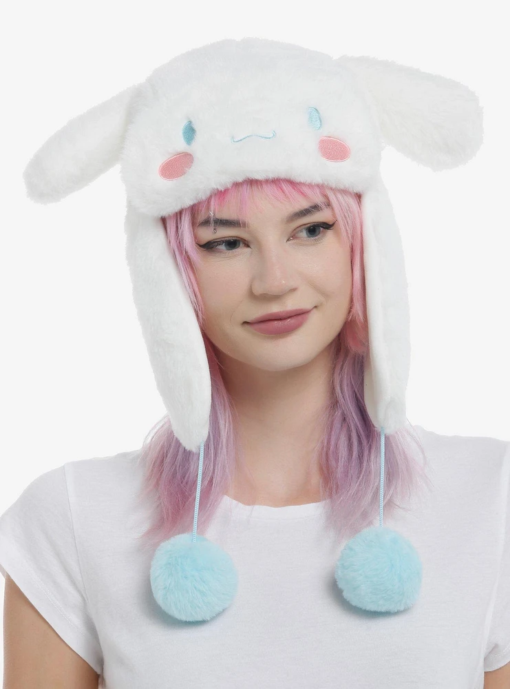 Cinnamoroll Fuzzy Pom Trapper Hat