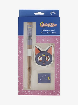 Sailor Moon Luna Chopsticks and Soy Dish Set