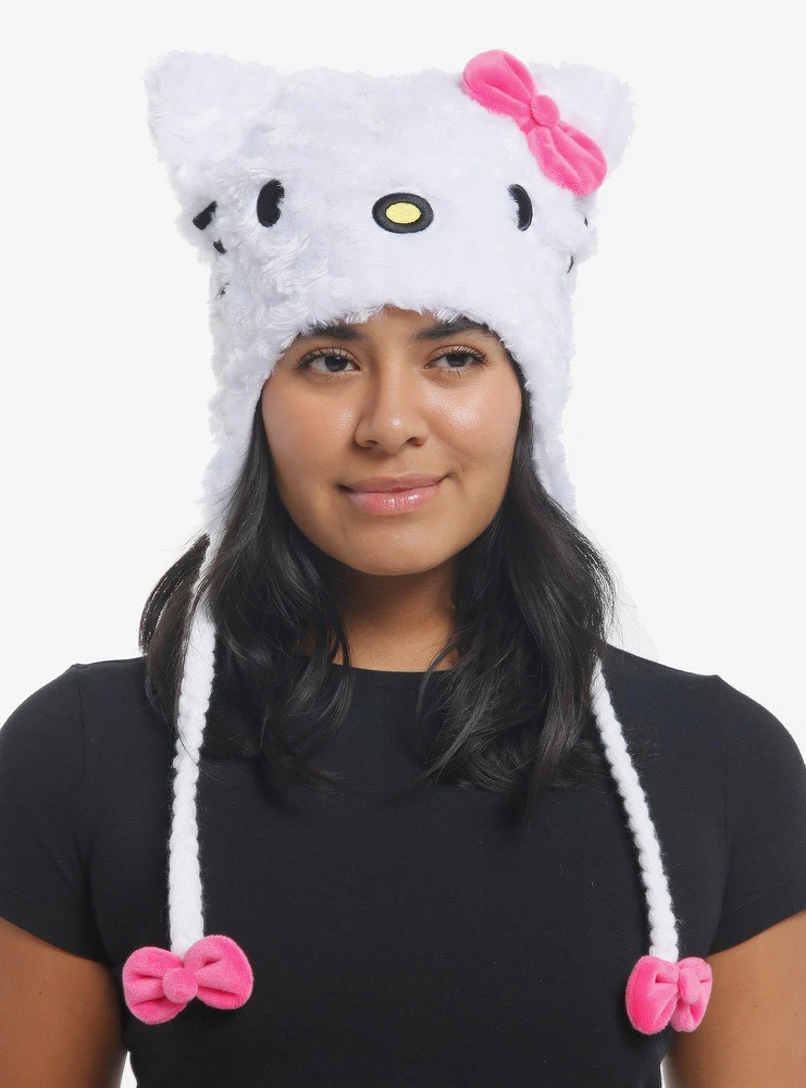 Hello Kitty Fuzzy Tassel Beanie