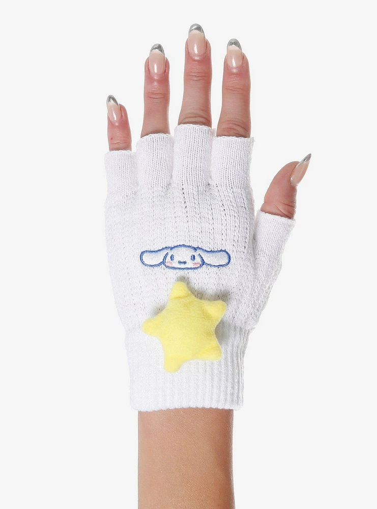 Cinnamoroll 3D Plush Star Fingerless Gloves