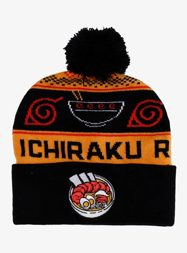 Naruto Shippuden Ichiraku Fair Isle Pom Beanie