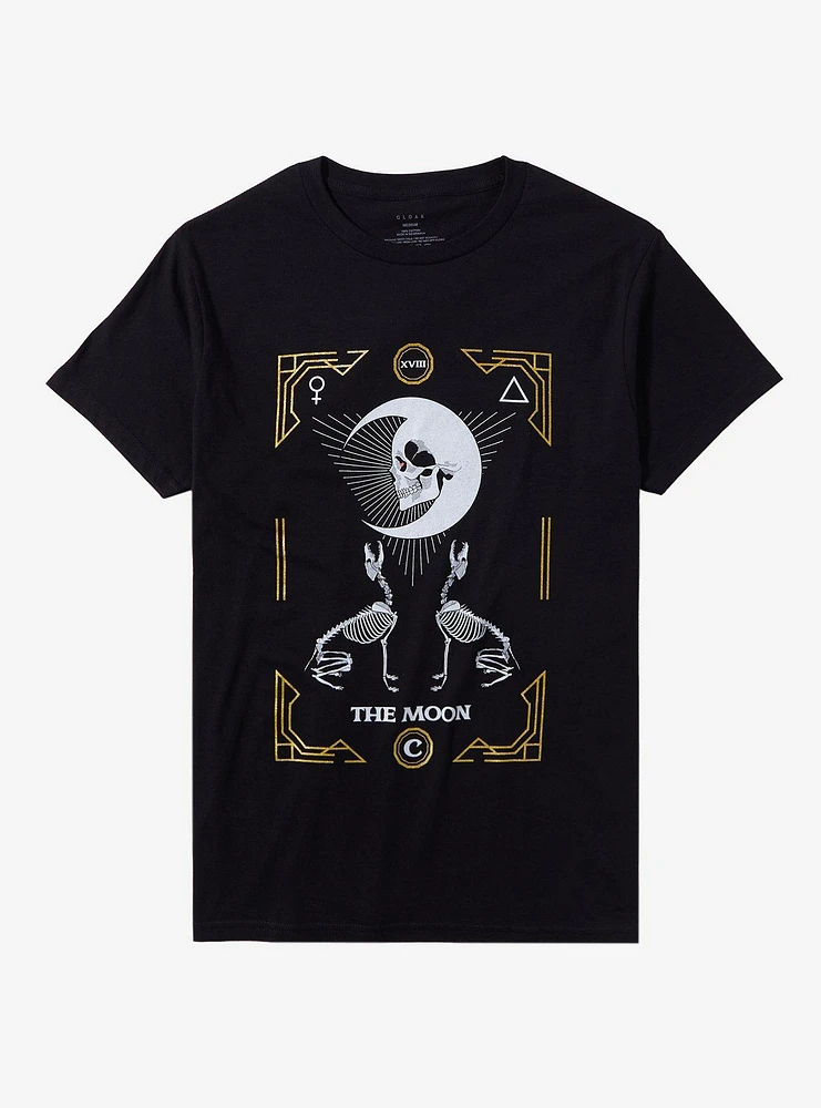 Cloak Tarot Moon Glitter T-Shirt