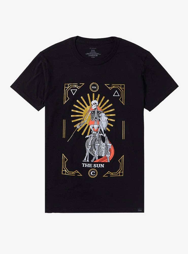 Cloak Tarot Sun Glitter T-Shirt