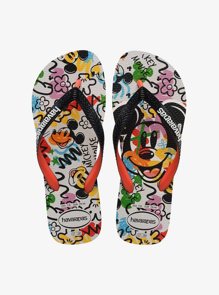 Havaianas Disney Mickey Mouse Scribble Portrait Women's Sandals