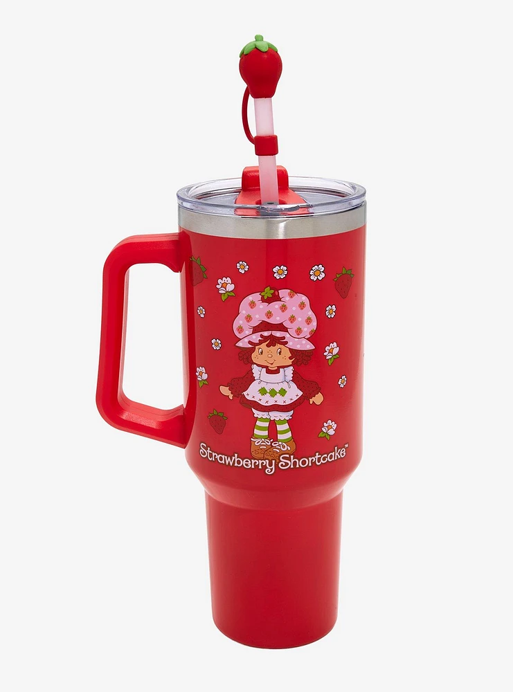 Strawberry Shortcake Straw Tumbler with Handle — BoxLunch Exclusive