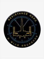 Star Wars Episode 9 Resistance Hero Glow In The Dark Base Metal Pin