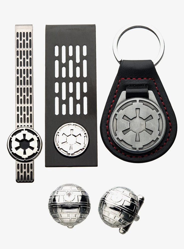 Star Wars Imperial Key Chain, Money Clip, Tie Clip & Cuff Links Set