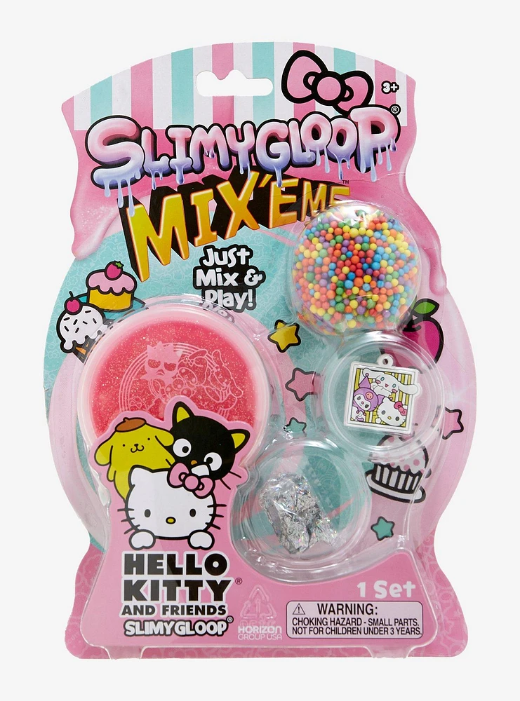 Hello Kitty And Friends Glitter Slime With Mix-Ins