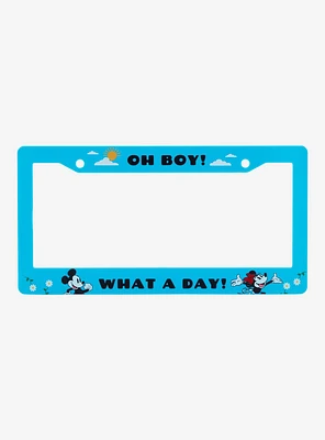 Disney Mickey & Minnie What a Day License Plate Frame