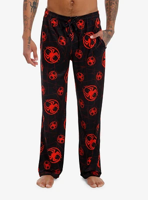 Marvel Spider-Man: Across The Spider-Verse Miles Morales Spider Pajama Pants