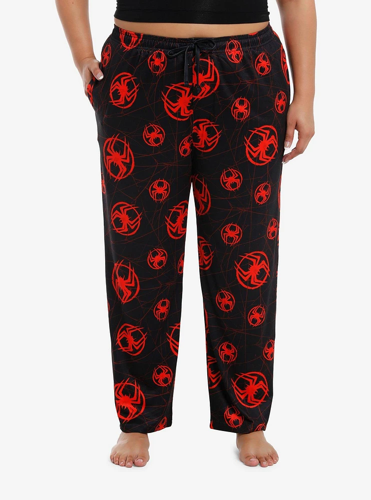 Marvel Spider-Man: Across The Spider-Verse Miles Morales Spider Pajama Pants Plus