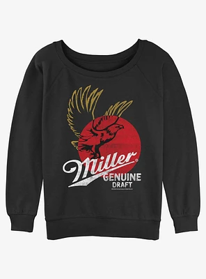 Miller Genuine Draft Logo Womens Slouchy Sweatshirt