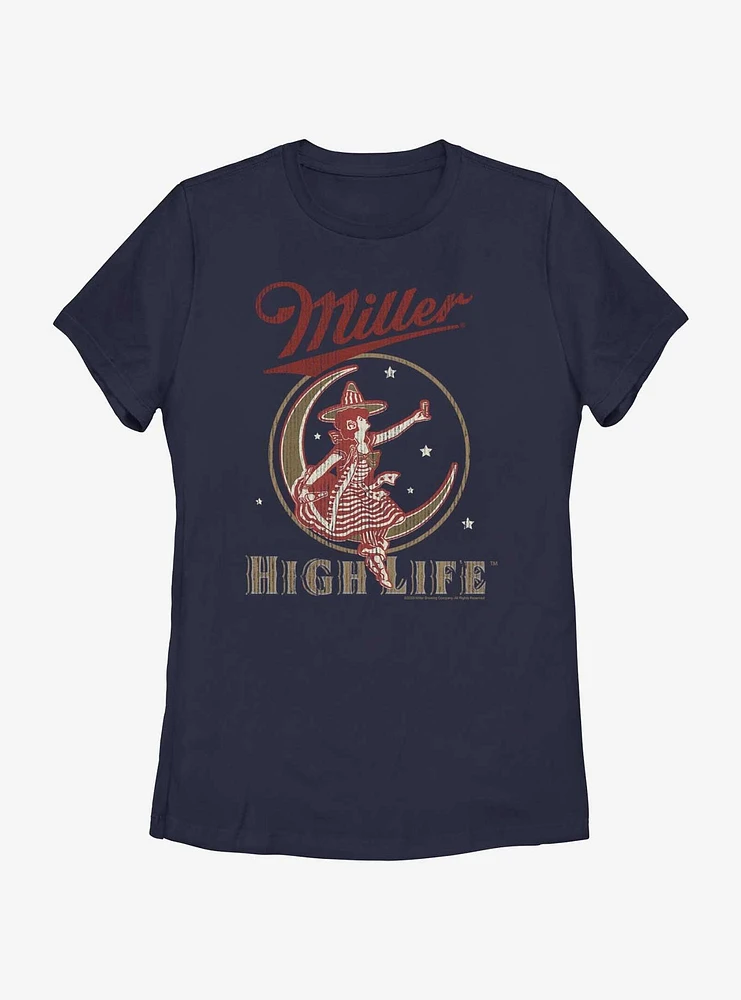 Miller High Life Moon Logo Womens T-Shirt