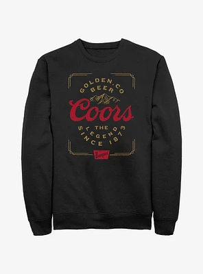 Coors Vintage Golden Beer Logo Sweatshirt