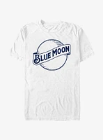 Blue Moon Outline Icon Logo T-Shirt