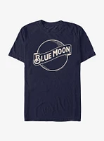 Blue Moon Outline Classic Logo T-Shirt