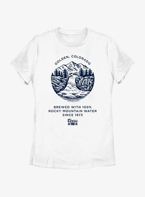 Coors Mountain Brewing Logo Womens T-Shirt